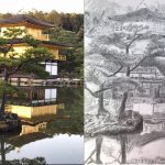 【受講生デッサン添削】風景画は距離感を意識して空間表現を演出しましょう