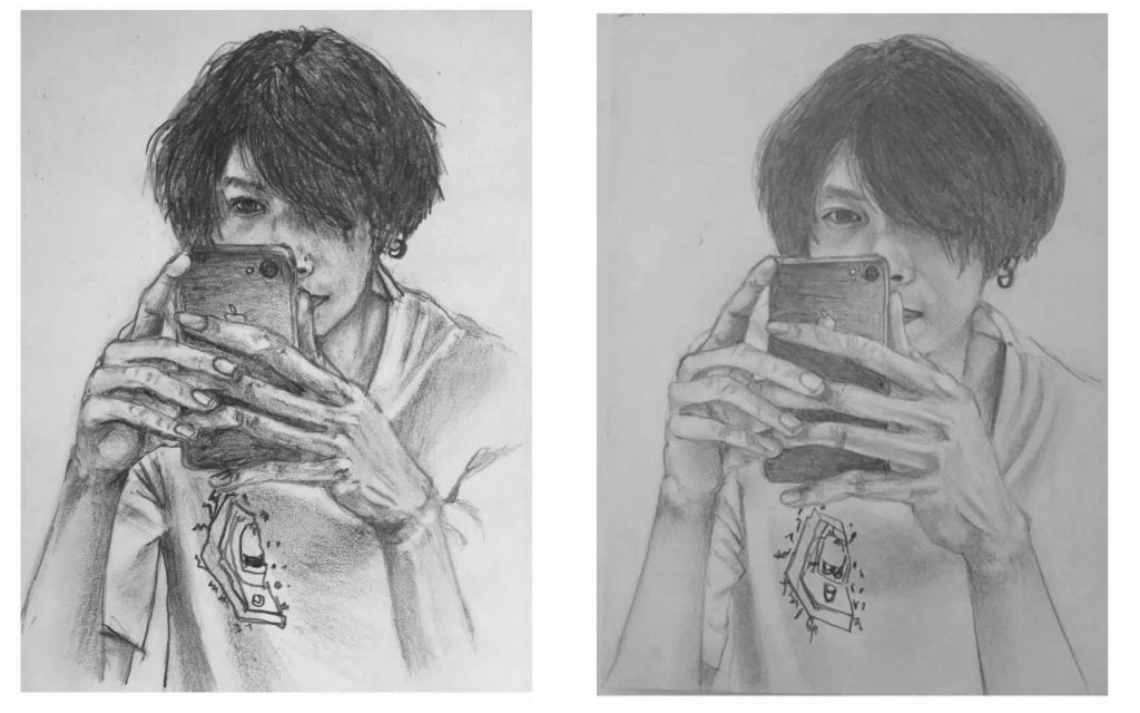 人物画の復習添削