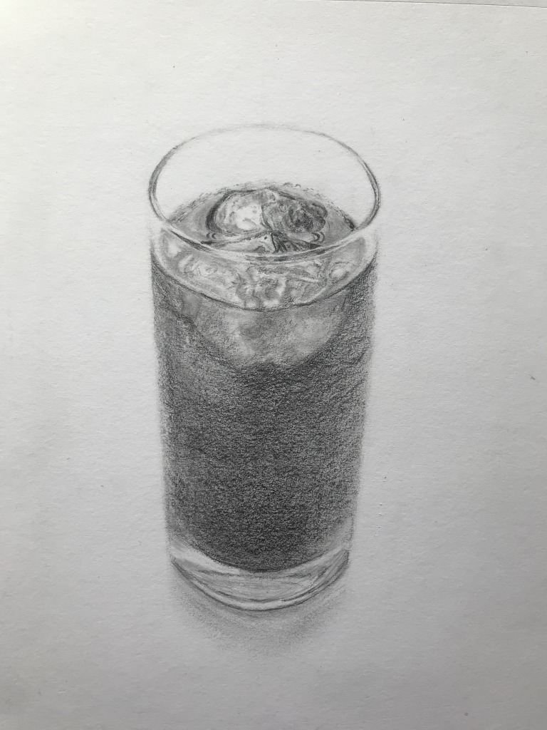 【ピリカアートスクール】コップのデッサン 添削アドバイス