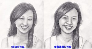 【受講生デッサン添削】たった1度の復習添削で人物のリアリティーが増しました!