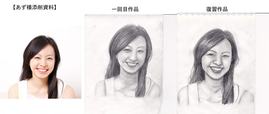 【ピリカアートスクール】人物のデッサン 添削アドバイス