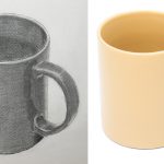 【受講生デッサン添削】マグカップの形をズレがなく正確に描く方法とは?