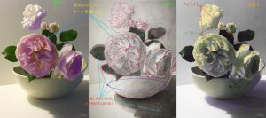 【受講生デッサン添削】花の美しさを際立たせるための明暗の描き込み方法を動画で解説いたします