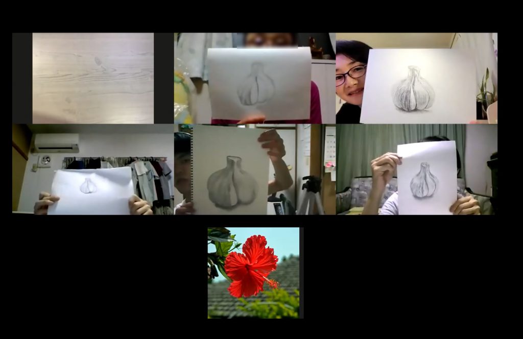【ピリカアートスクール】第6回　受講生と一緒に絵を描く～オンライングループデッサン会～