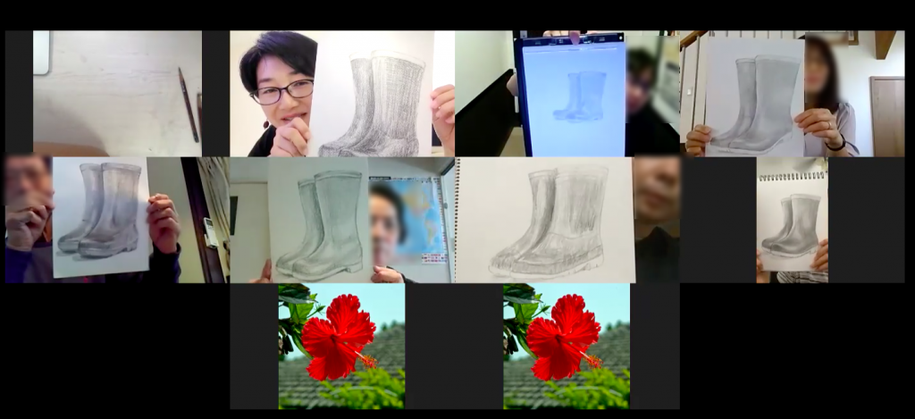 誰でも体験できる オンライングループデッサン会 手元カメラがあるから初心者でも安心 ピリカアートスクール