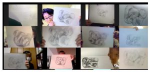 【ピリカアートスクール】延参加人数200名突破！第25回　松原美那子と一緒に描く！オンライングループデッサン会を開催いたしました★