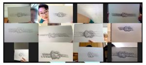 【ピリカアートスクール】2021年もスタート★松原美那子と一緒に描く！オンライングループデッサン会を開催いたしました★