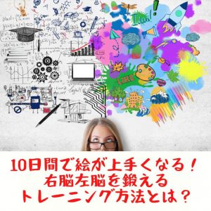 【10日間で絵が上手くなる！】右脳と左脳を鍛える短時間ドローイングトレーニング